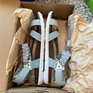 Merrell Light Blue and Gray Sandals